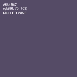 #564B67 - Mulled Wine Color Image